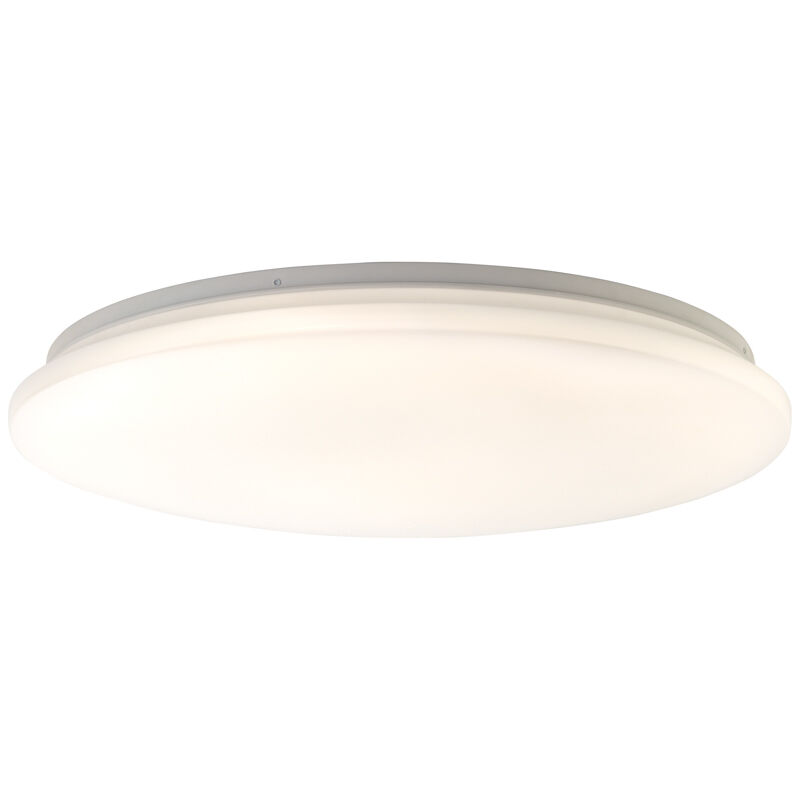 Plastic flush ceiling light white, Julie, 36W, warm to cold white adjustable LED, with remote control