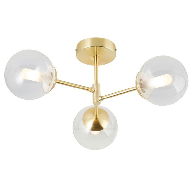Design bathroom ceiling light gold, Ramon, IP44