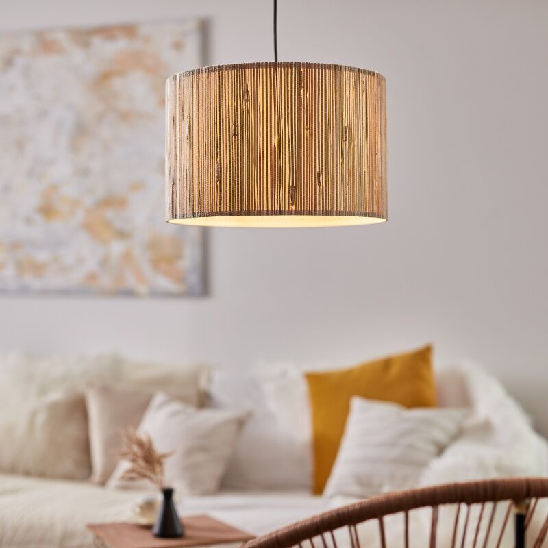 Rustic pendant light beige, Wenda