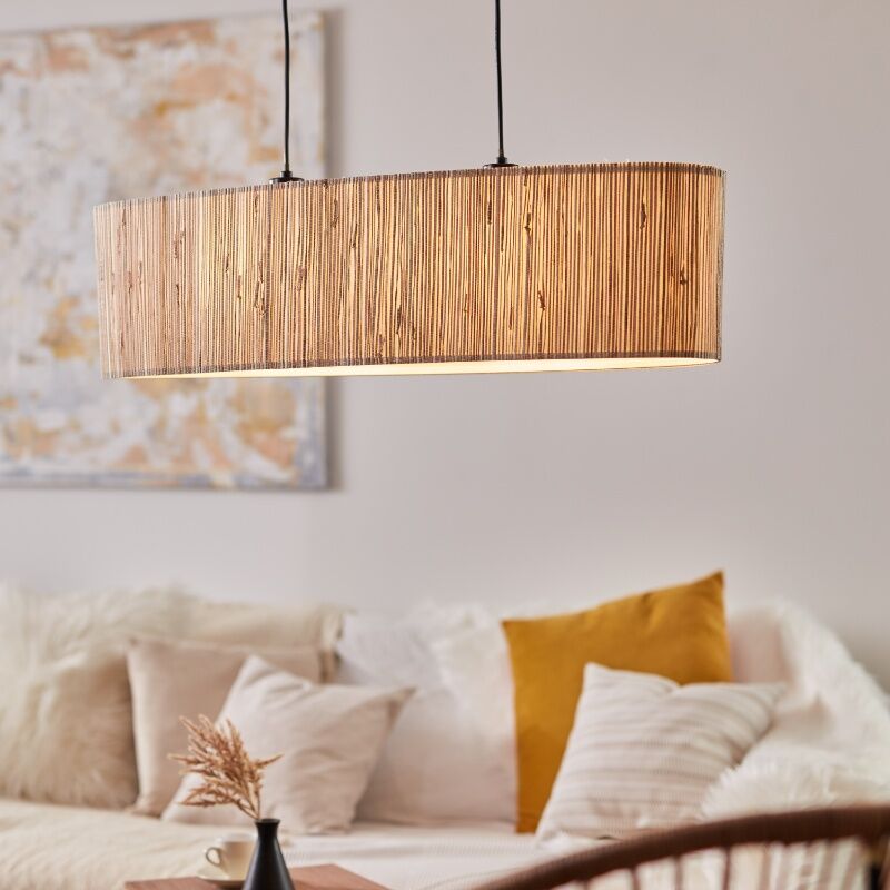 Rustic pendant light beige, Wenda