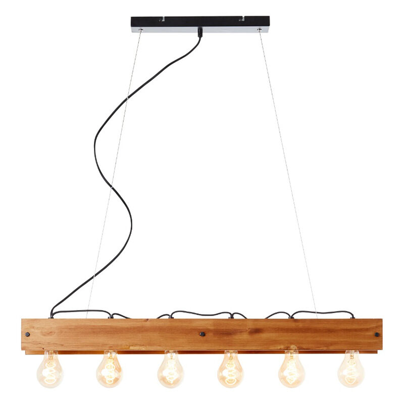 Wood pendant light brown, Rasha