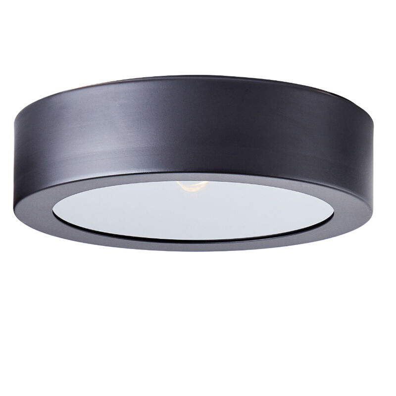 Industrial flush ceiling light black, Sherman