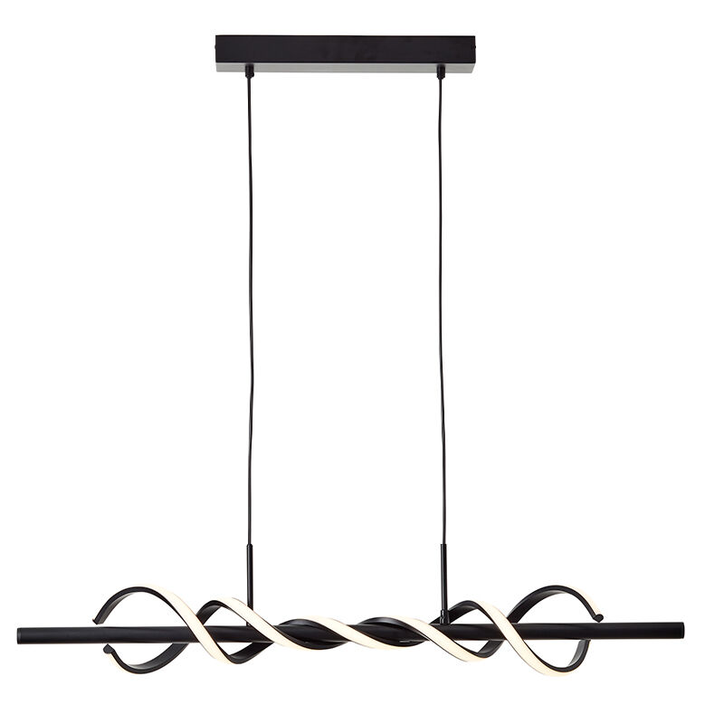 Modern pendant light black, Quang, 20W, 3000K LED