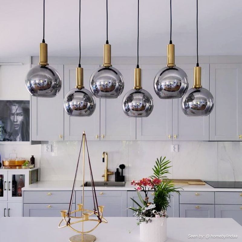 Design pendant light grey, Giada