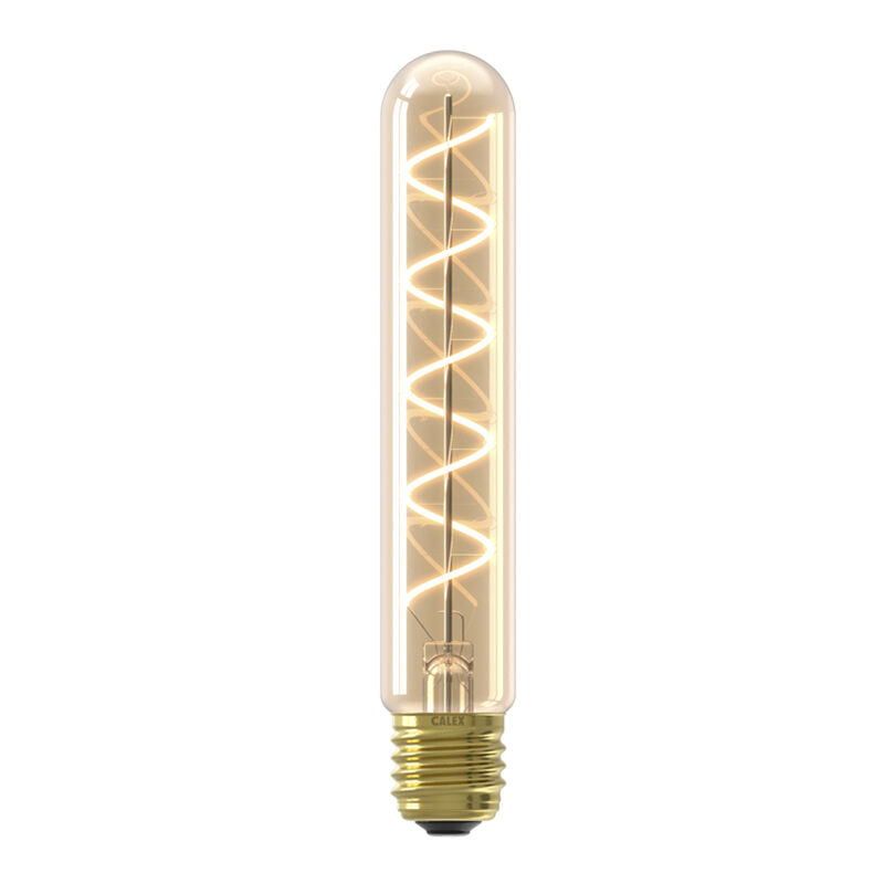 Dimmable Calex E27 LED tubular bulb amber, 2,5W, 2100K