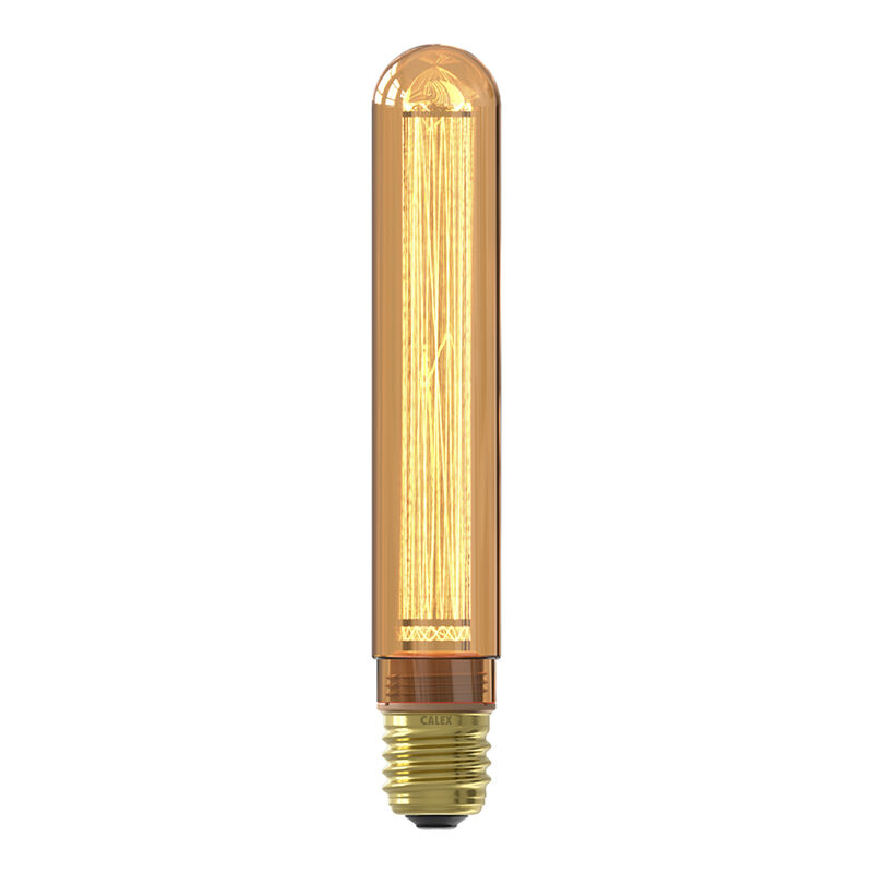 Dimmable Calex E27 LED tubular bulb amber, 2,3W, 1800K