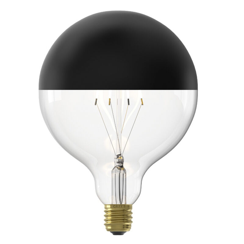 Dimmable Calex E27 LED crown bulb black, 4W, 1800K