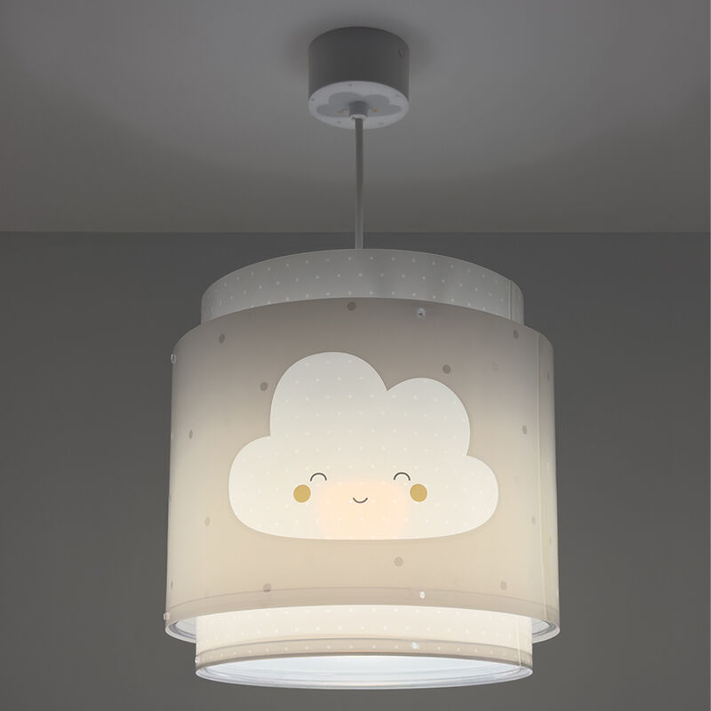Grey children's pendant light plastic, Dreams