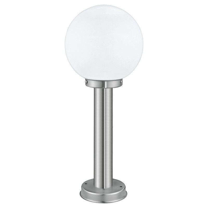 Silver outdoor light stainless steel, Baukje, IP44