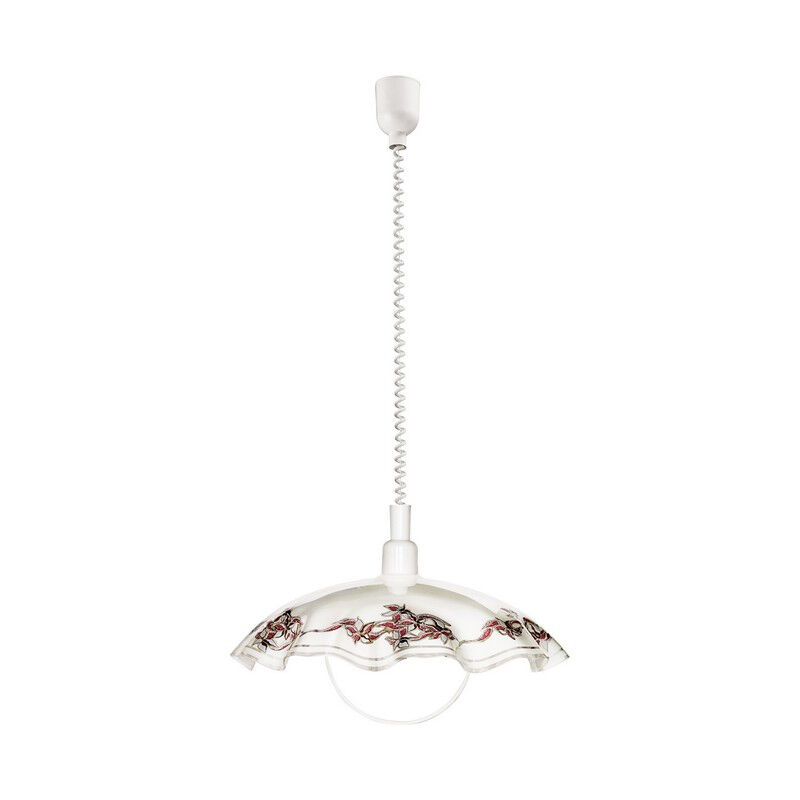 White classic pendant light glass, Kaj