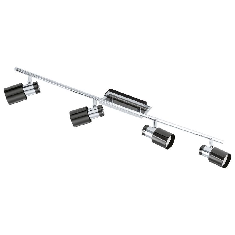 Nickel retro ceiling spotlight steel, Nicolas