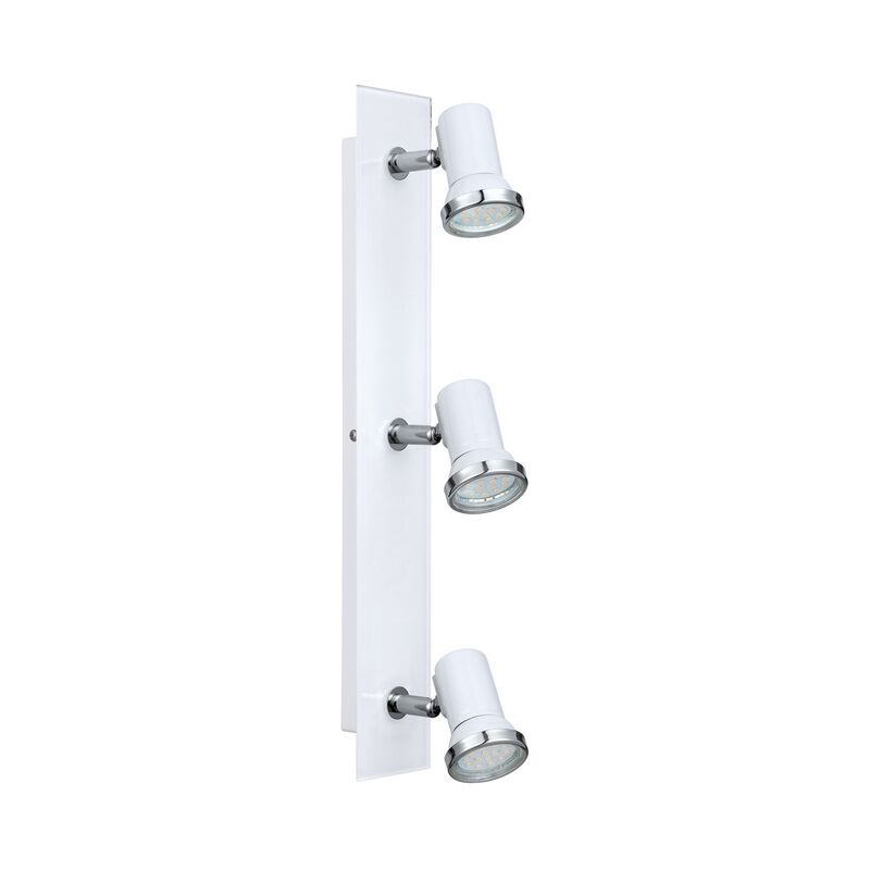 Chrome modern ceiling spotlight glass, Jasmijn, IP44