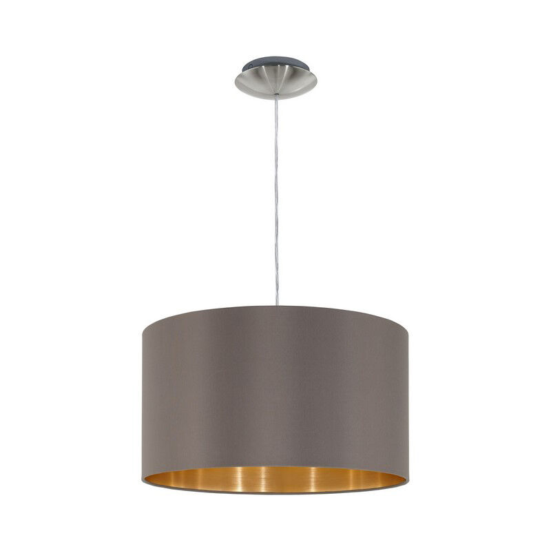 Brown modern pendant light fabric, Terme