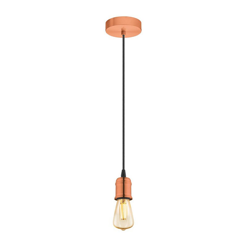 Copper vintage pendant light metal, Christel