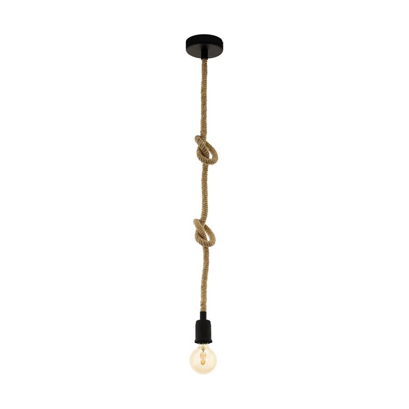 Black industrial pendant light steel, Simeon