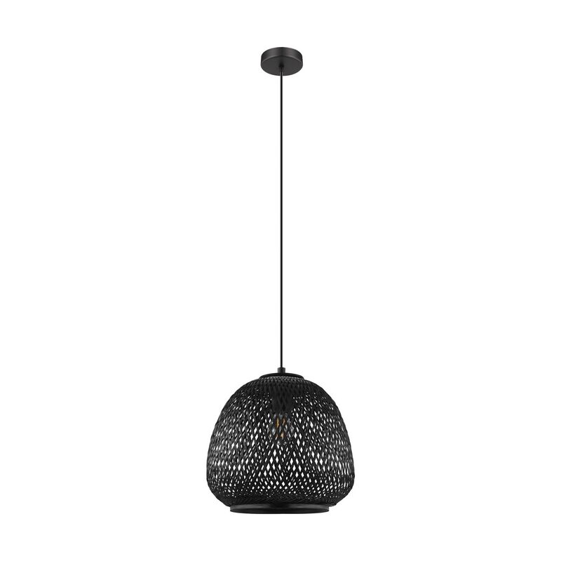 Wood pendant light black, Nicole