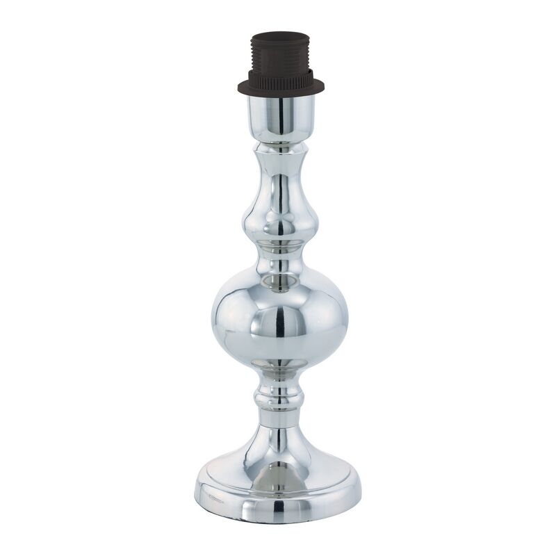 Chrome design table lamp without shade steel, Mason, with switch