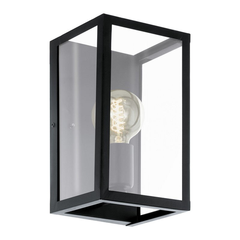 Black industrial wall light steel, Yagmur