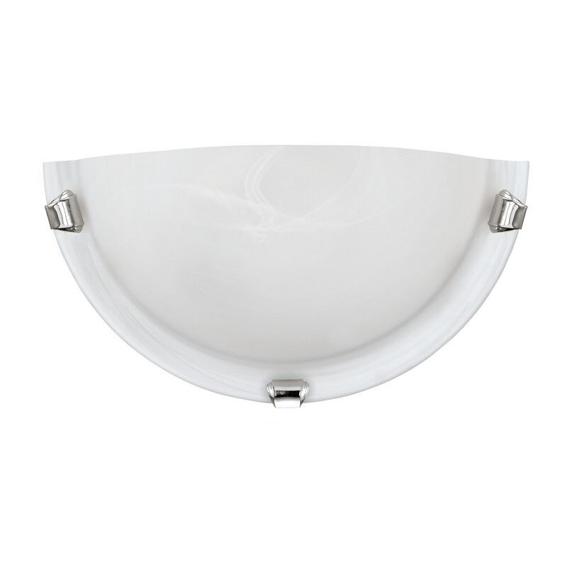 Chrome wall light glass, Alcor