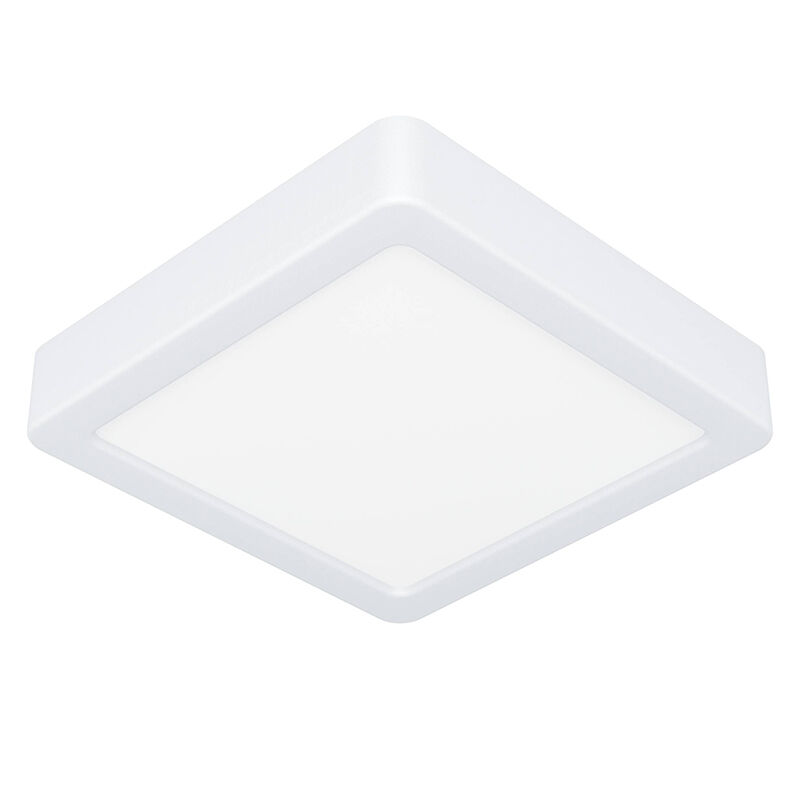 White flush ceiling light plastic, Geraldo, 11W, 3000K LED
