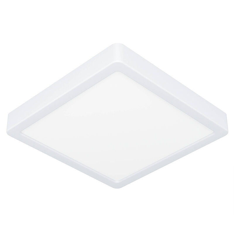 White bathroom ceiling light plastic, Geraldo, 17W, 3000K LED, IP44