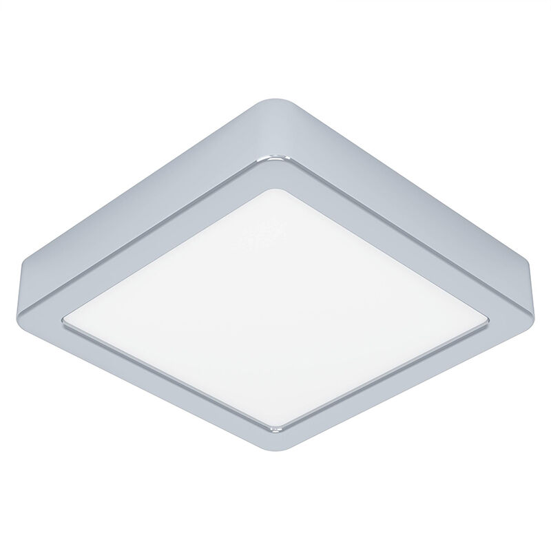 Chrome bathroom ceiling light plastic, Geraldo, 11W, 3000K LED, IP44