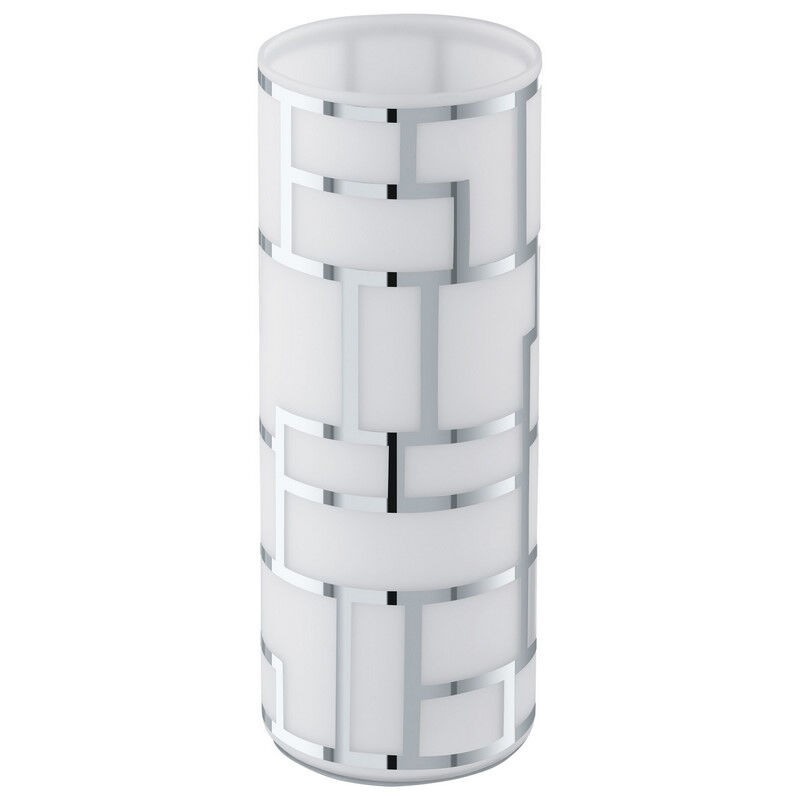 Chrome design table lamp glass, Bjorn, with switch