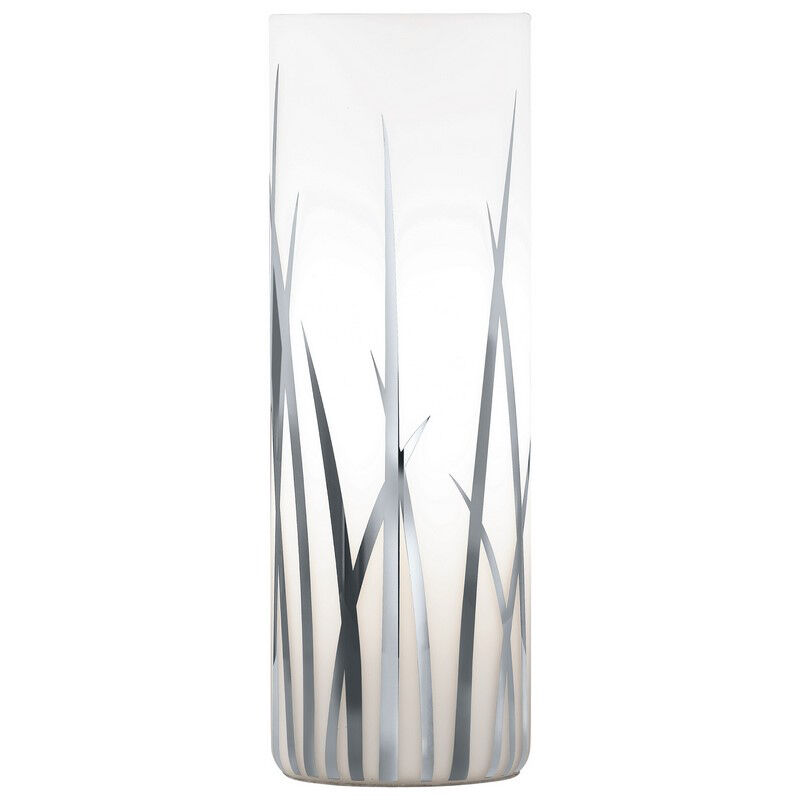 Chrome design table lamp glass, Ilyas, with switch