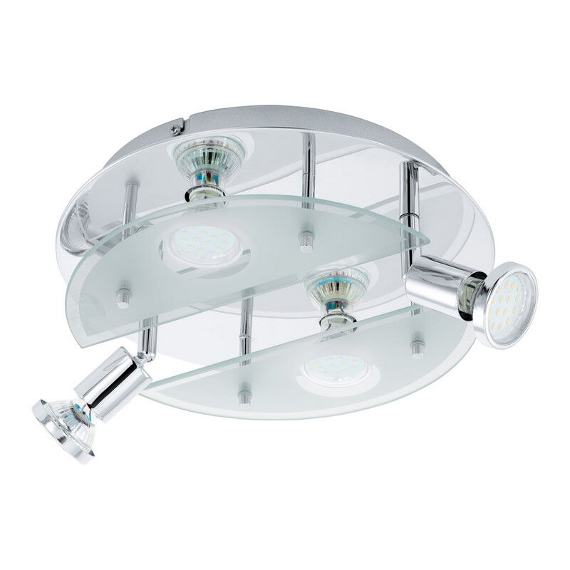 Chrome design ceiling spotlight glass, Lusie