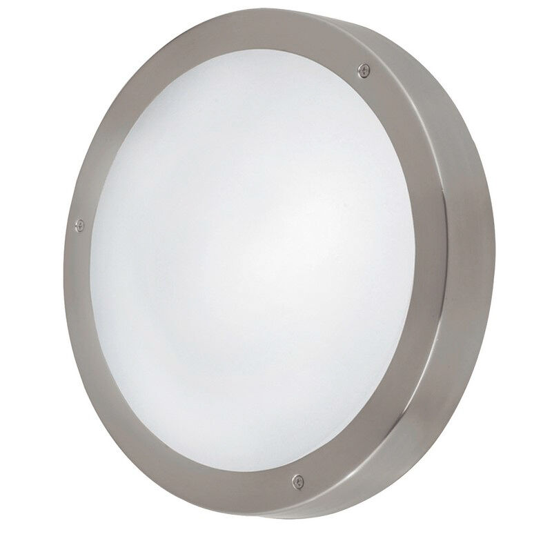Silver outdoor light glass, Bob, IP44