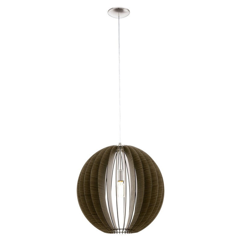 Brown rustic pendant light wood, Bergama