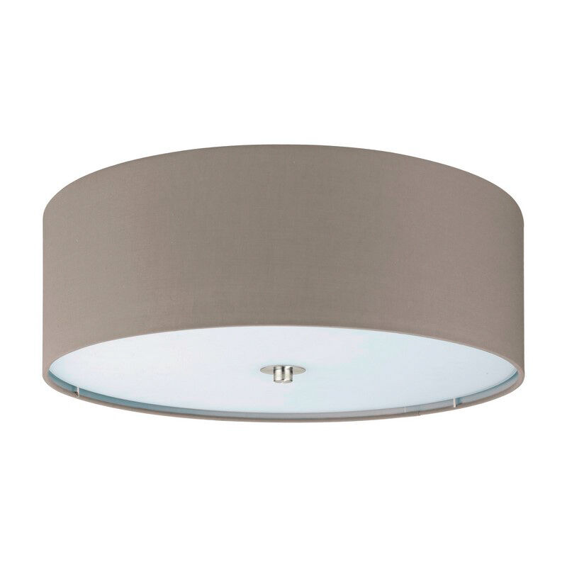 Taupe modern ceiling light fabric, Abano