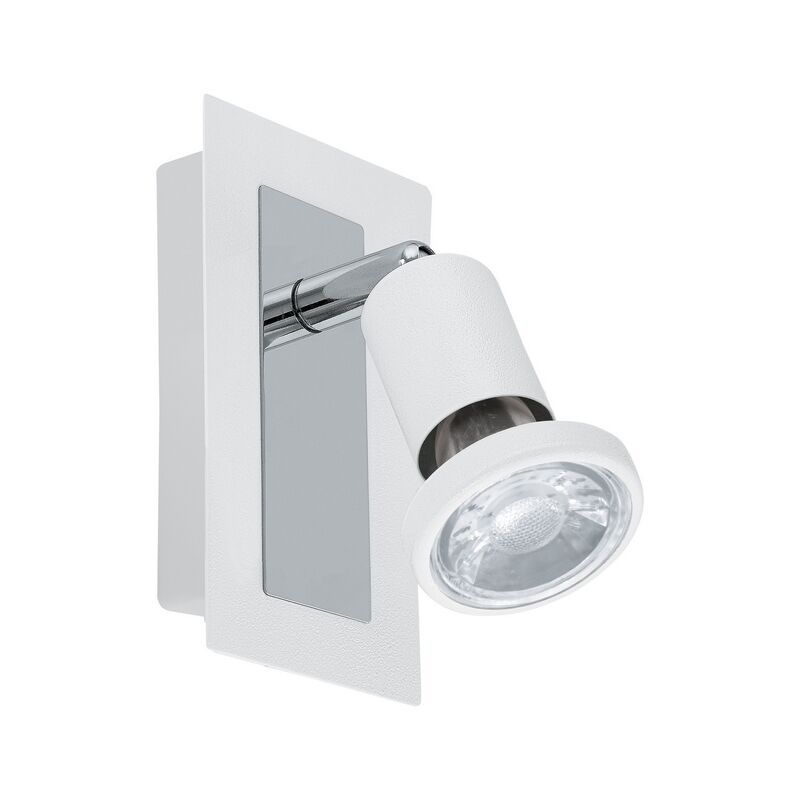 Chrome ceiling spotlight steel, Tisha, with switch