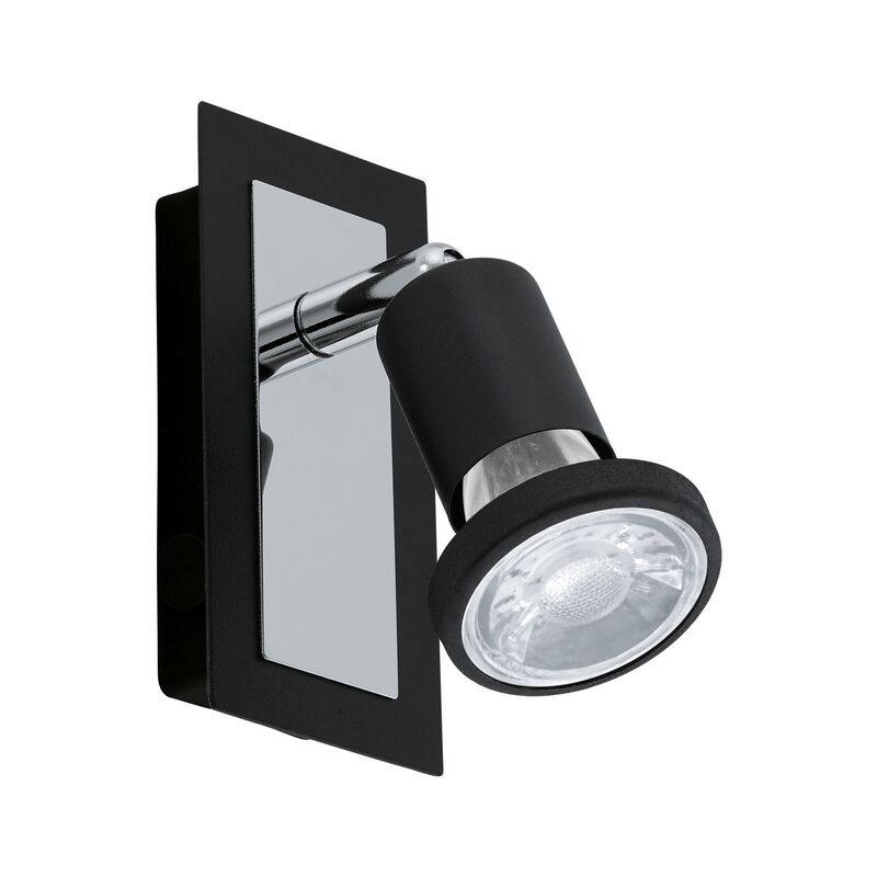 Chrome ceiling spotlight steel, Tisha, with switch