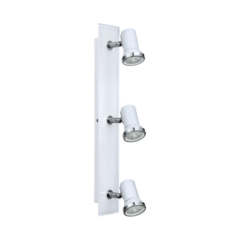 Chrome ceiling spotlight glass, Jasmijn, IP44