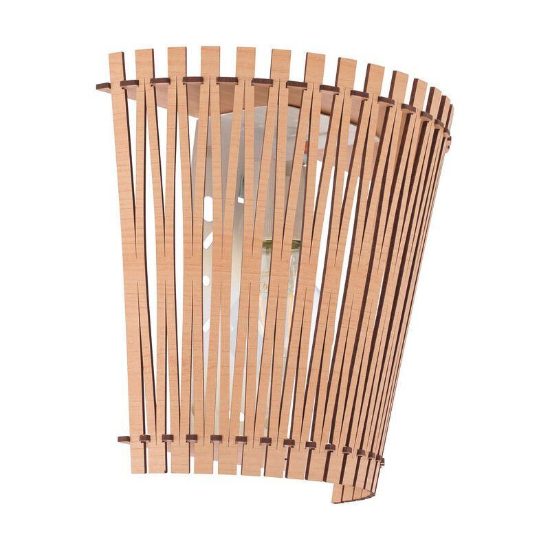 Brown rustic wall light wood, Berry