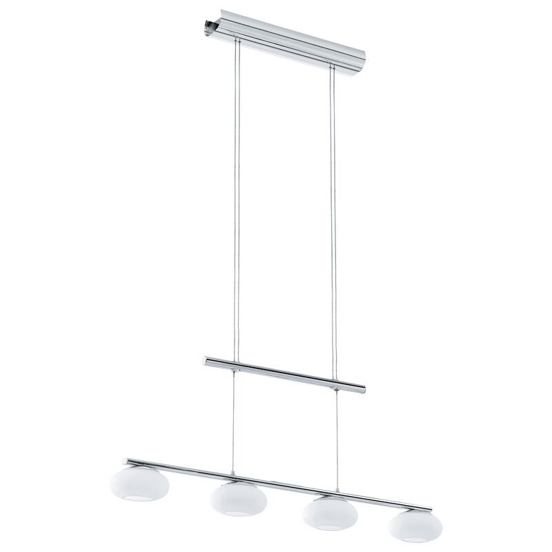 Chrome modern pendant light steel, Frederico, 4W, 3000K LED