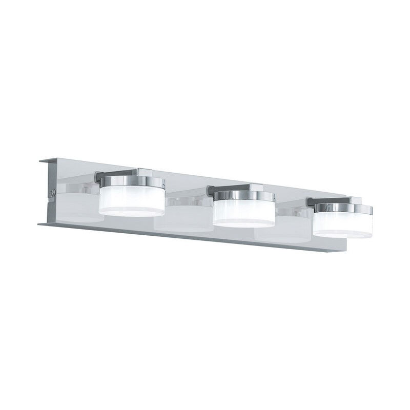 Chrome modern wall light plastic, Busra, 7W, 3000K LED, IP44