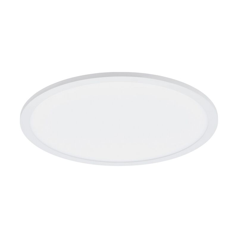 White flush ceiling light aluminium, Ericus, 28W, 4000K LED