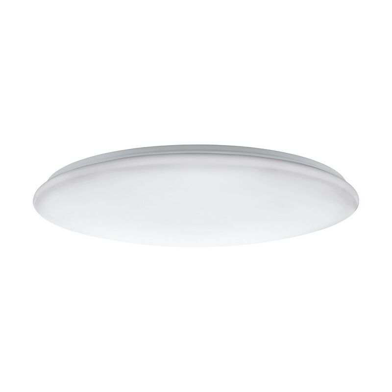 White flush ceiling light steel, Patryk, 80W, adjustable light colour LED