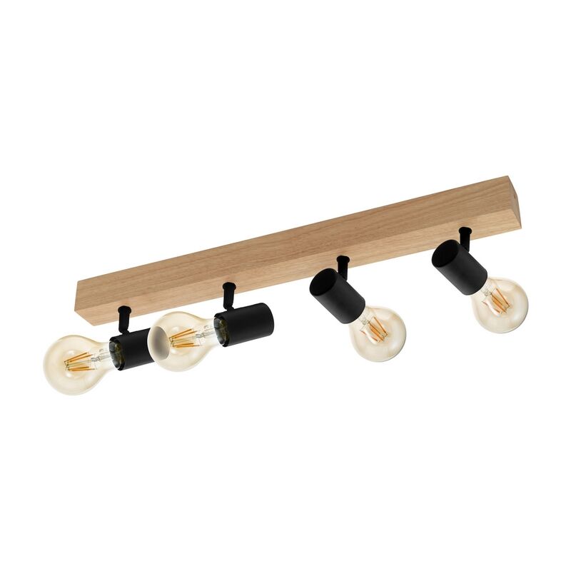 Wood ceiling spotlight brown, Anton