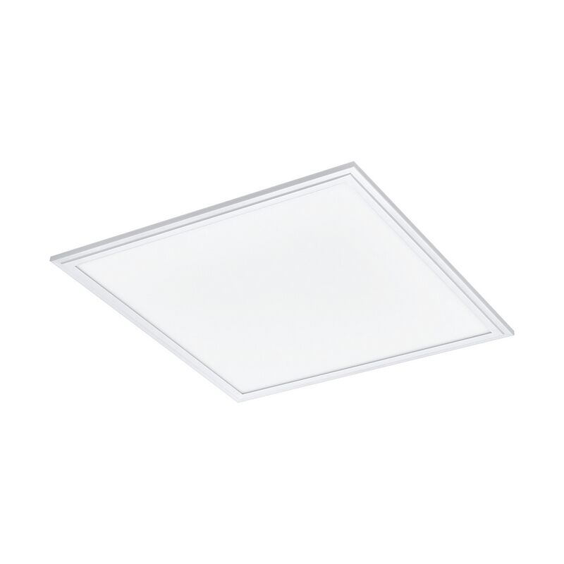 White modern flush ceiling light aluminium, Cathy, 21W, 4000K LED