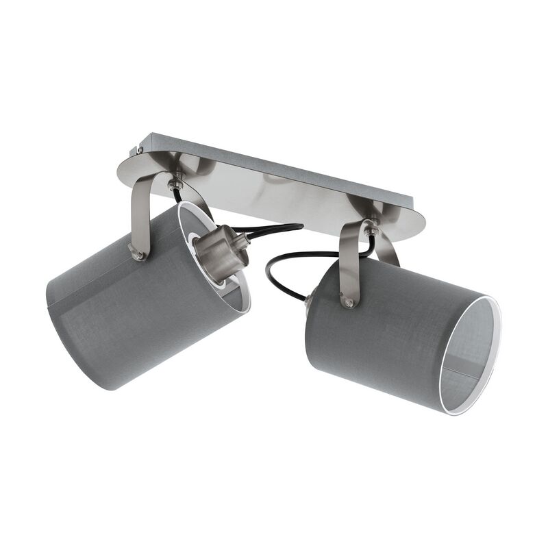 Nickel rustic ceiling spotlight steel, Yvana