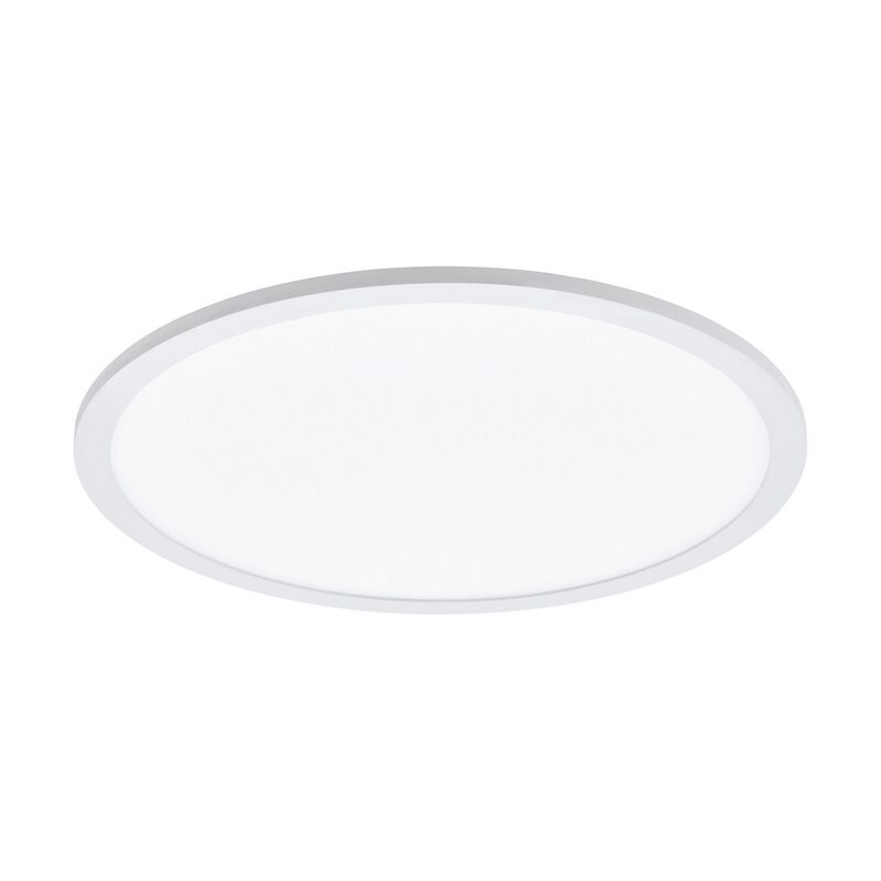 White flush ceiling light aluminium, Ericus, 19W, adjustable light colour LED