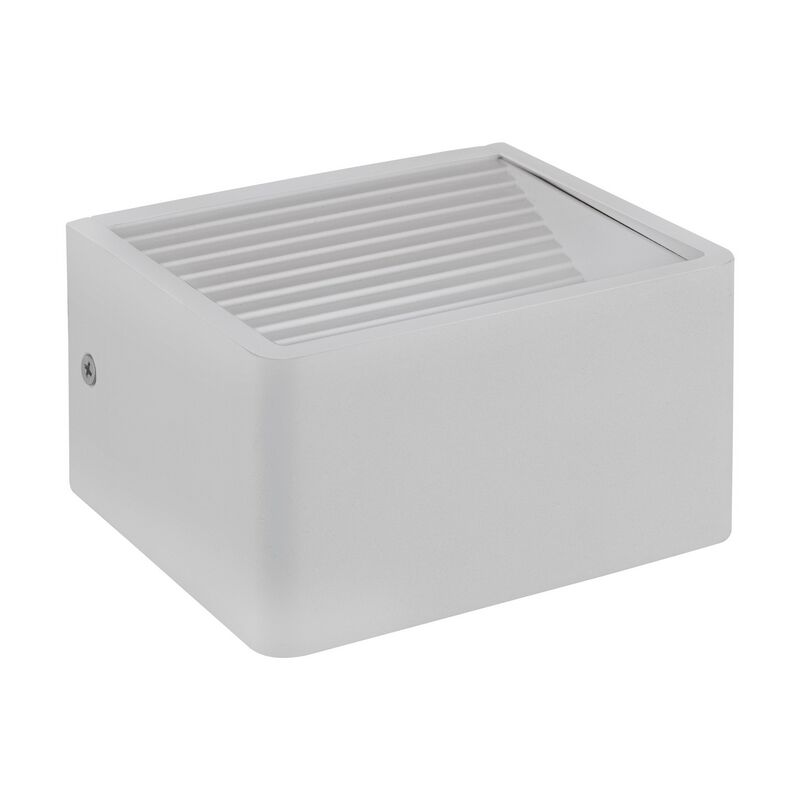 White modern outdoor light aluminium, Nicoliene, 6W, 3000K LED, IP65