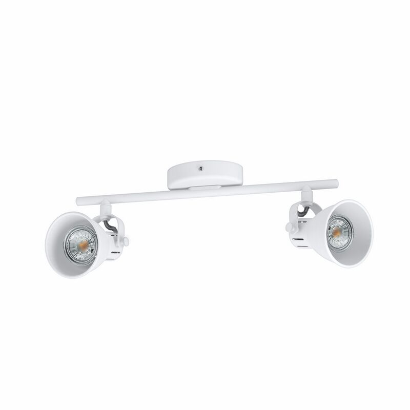 White vintage ceiling spotlight steel, Tinke