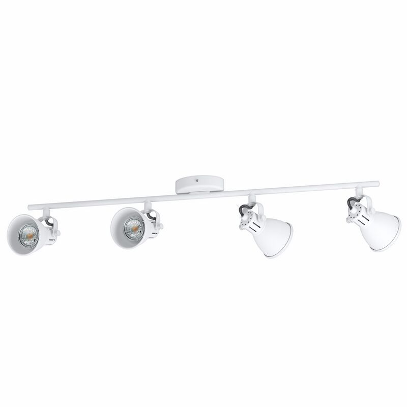 White vintage ceiling spotlight steel, Tinke