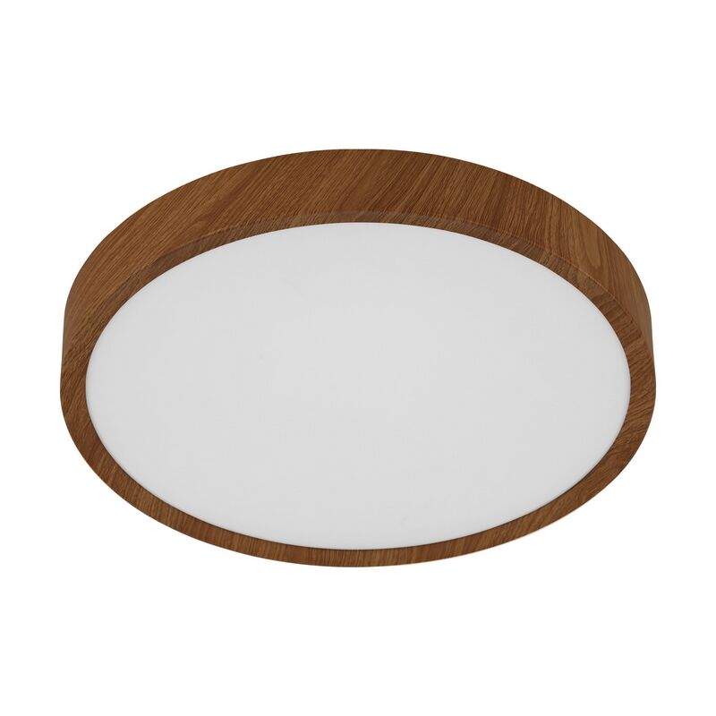 Brown modern flush ceiling light plastic, Jouk, 33W, 3000K LED