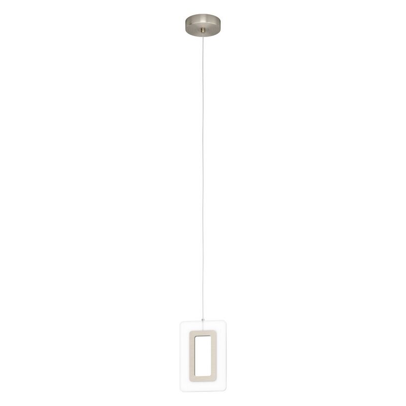 Nickel pendant light plastic, Niels, 5W, 3000K LED