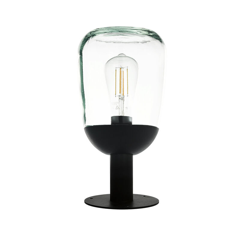 Black modern outdoor light aluminium, Kerwin, IP44